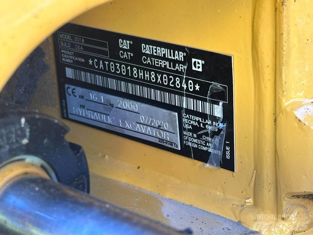 CAT 301.8 Mini ekskavatörler, 7 tona dek