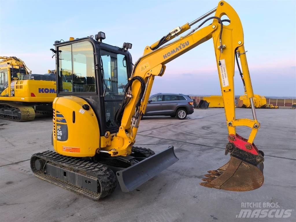 Komatsu PC 26 MR-5 Mini ekskavatörler, 7 tona dek