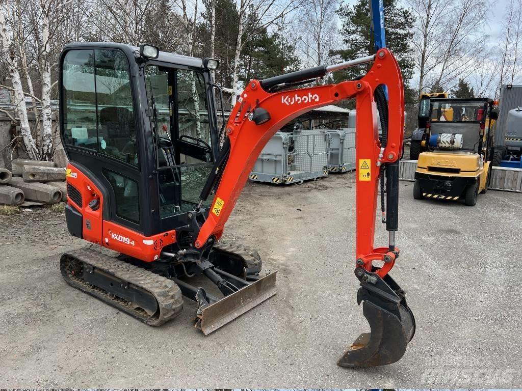 Kubota KX -019-4 Mini ekskavatörler, 7 tona dek