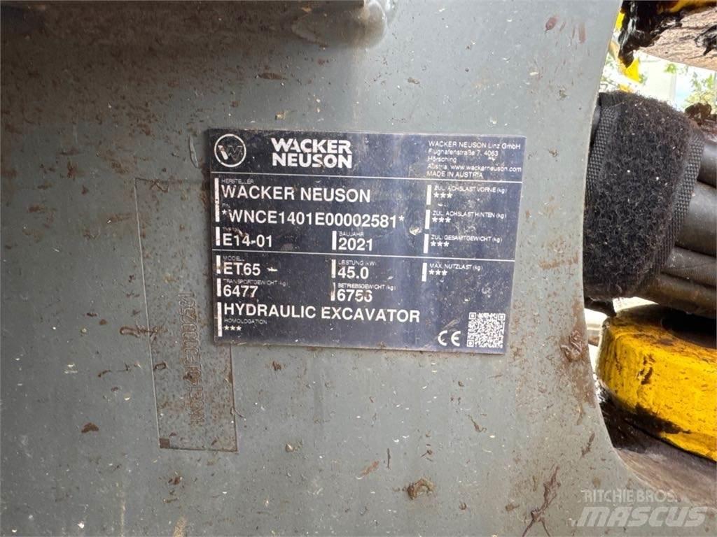 Wacker Neuson ET65 Paletli ekskavatörler