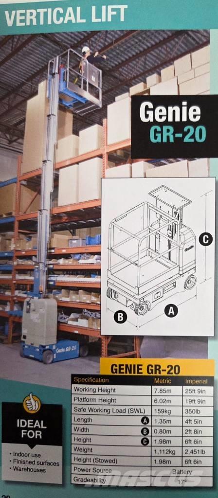 Genie GR 20 Personel Platformları ve Cephe Asansörleri