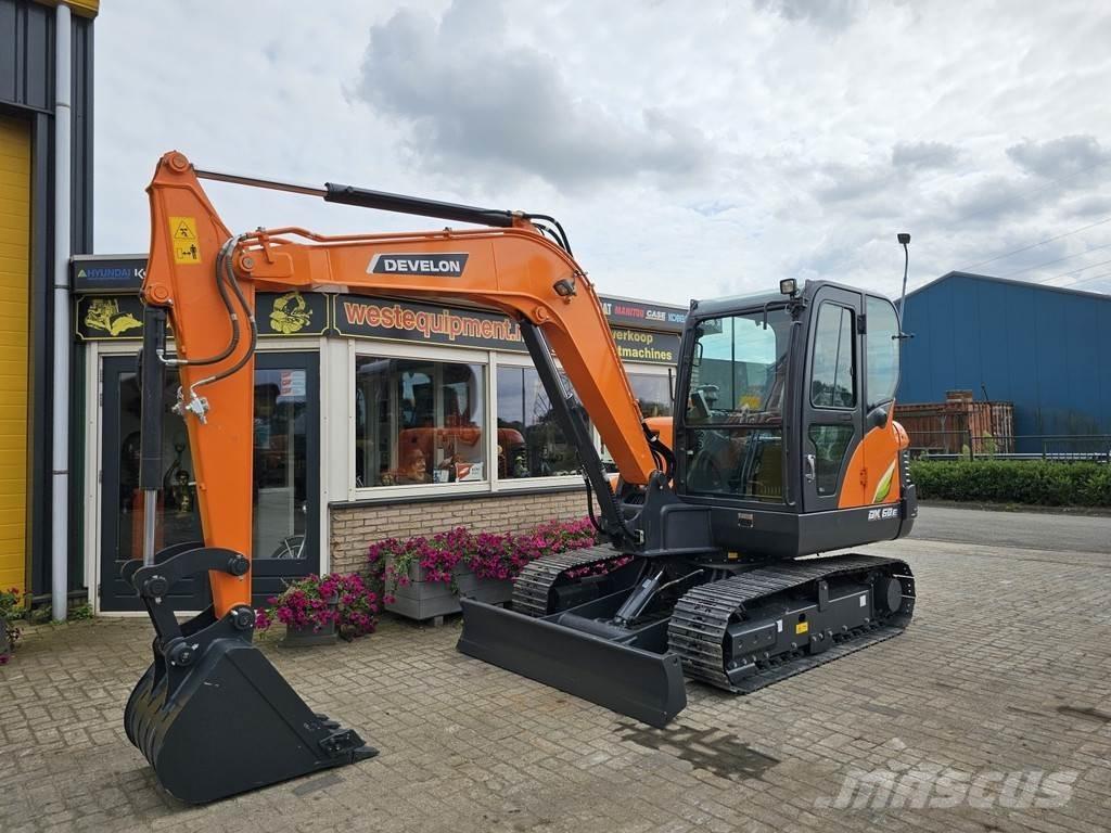 Develon DX60E-10N Mini ekskavatörler, 7 tona dek