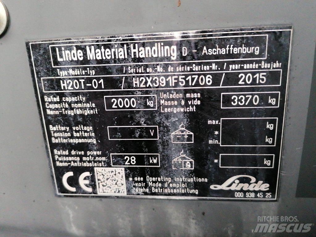 Linde H20T-01 LPG'li forkliftler