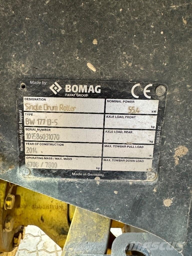 Bomag BW 177 D-5 Zemin sıkıştırma makineleri