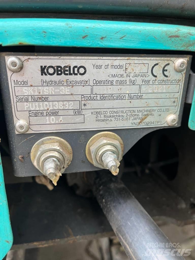 Kobelco SK 17 SR-3E Mini ekskavatörler, 7 tona dek