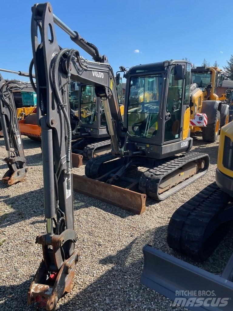 Volvo ECR50D Mini ekskavatörler, 7 tona dek