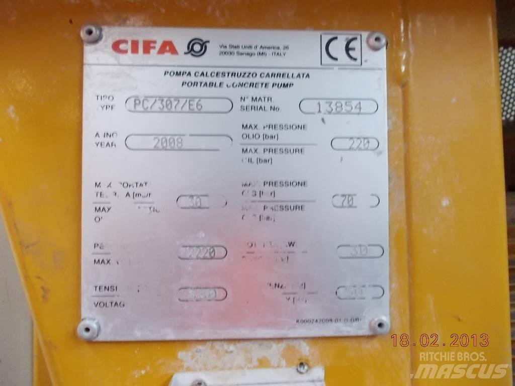 Cifa PC 307 E6 Beton pompaları