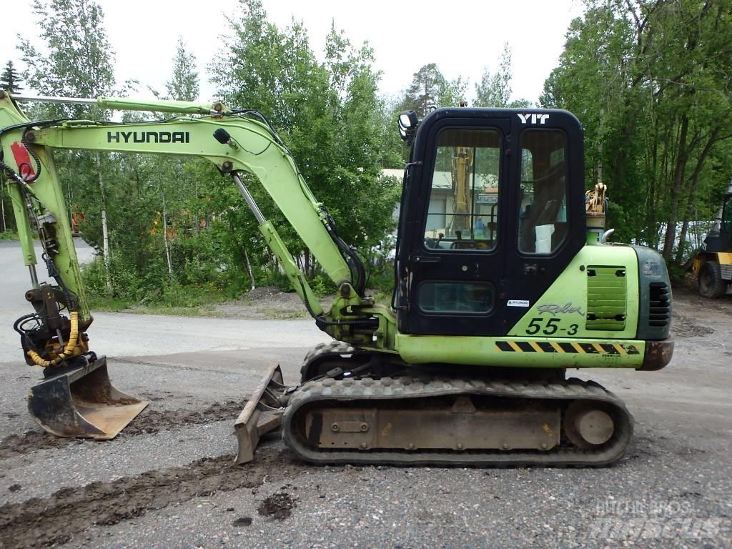 Hyundai Robex 55-3 Mini ekskavatörler, 7 tona dek