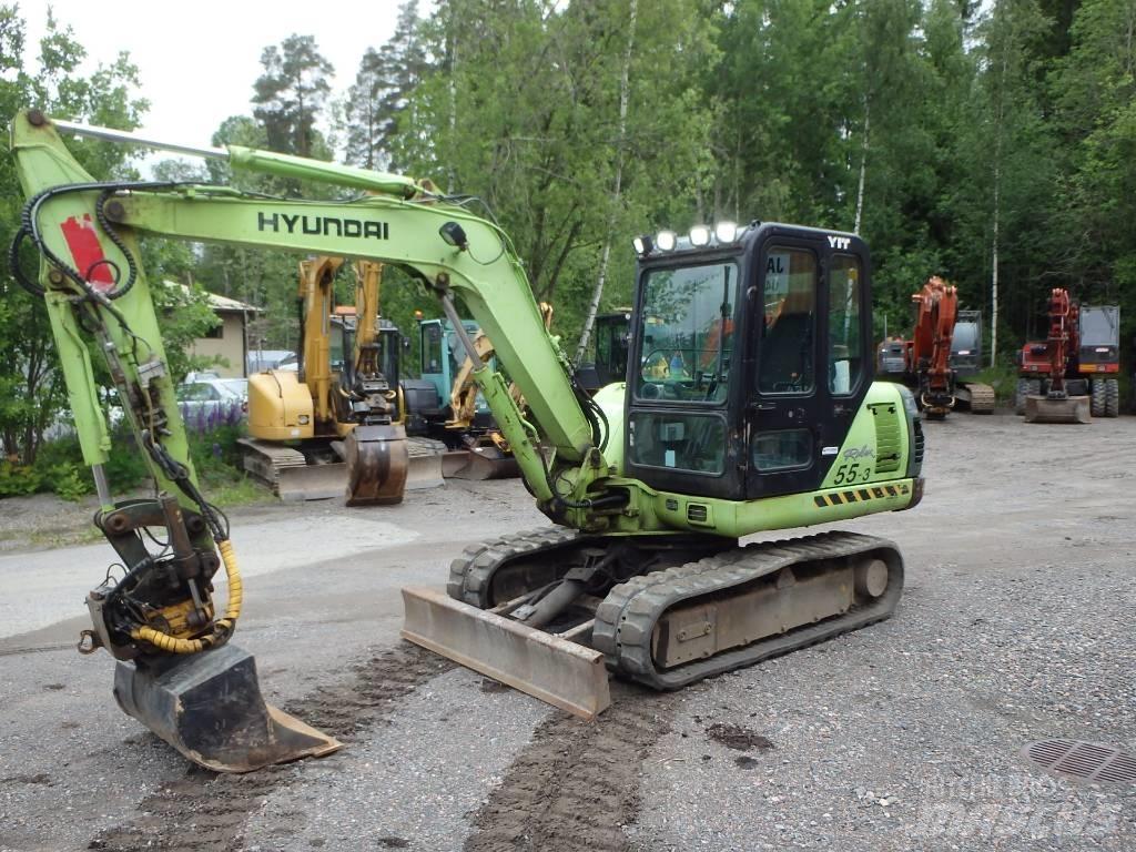 Hyundai Robex 55-3 Mini ekskavatörler, 7 tona dek