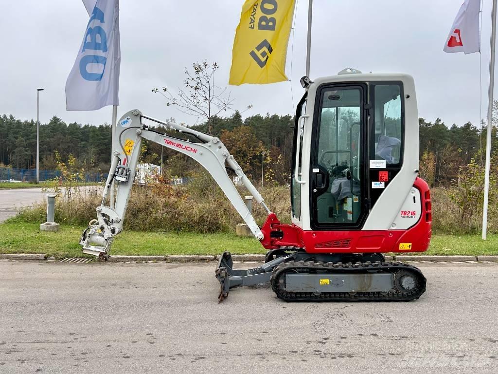Takeuchi TB 216A V4 Mini ekskavatörler, 7 tona dek