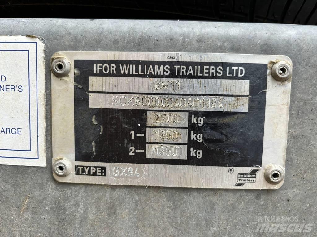 Ifor Williams GX84 Alçak yükleyici