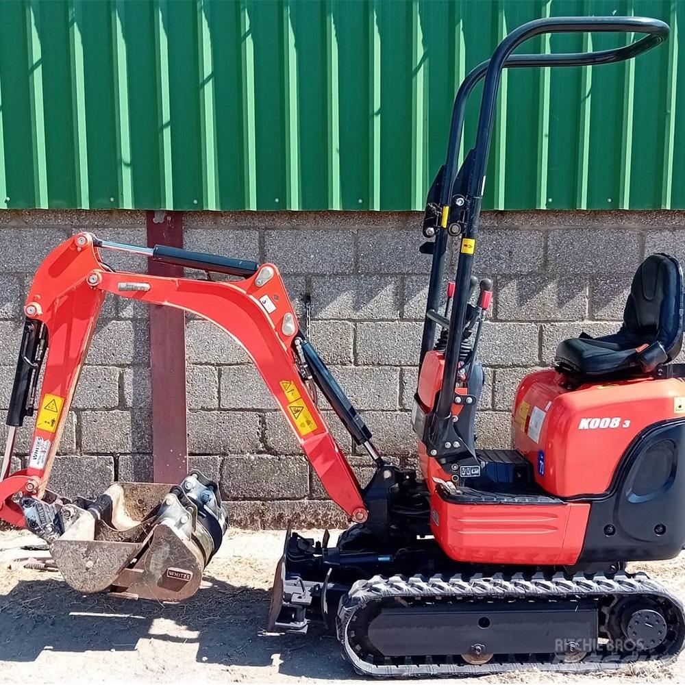 Kubota K008-3 Mini ekskavatörler, 7 tona dek