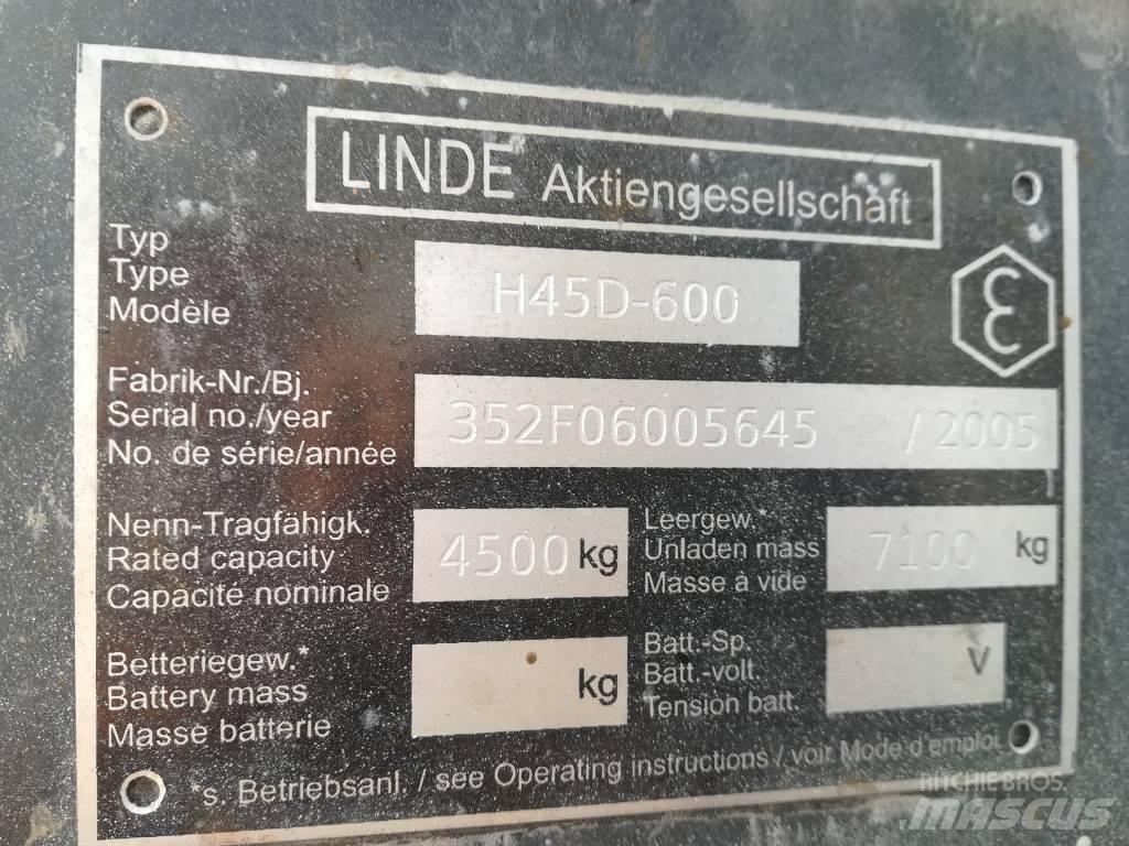 Linde H 45 D 600 Dizel forkliftler