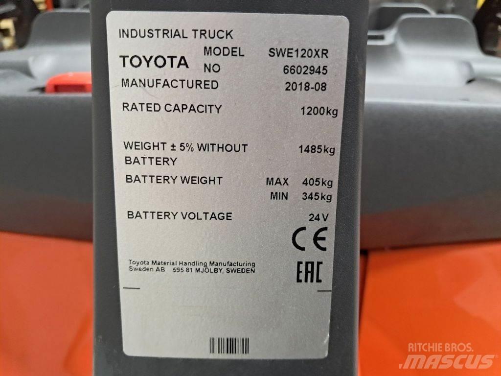 Toyota SWE120XR Yaya kumandali istif makinasi