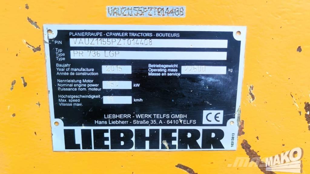 Liebherr PR 736 LGP Paletli dozerler