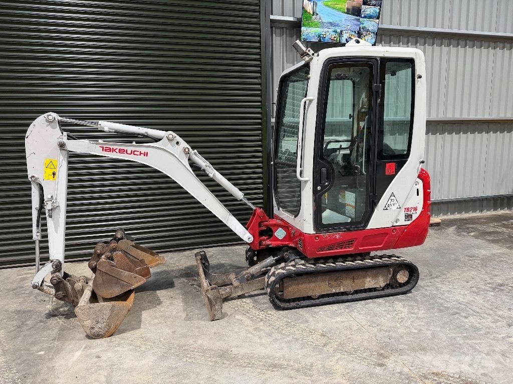 Takeuchi TB 216 Mini ekskavatörler, 7 tona dek