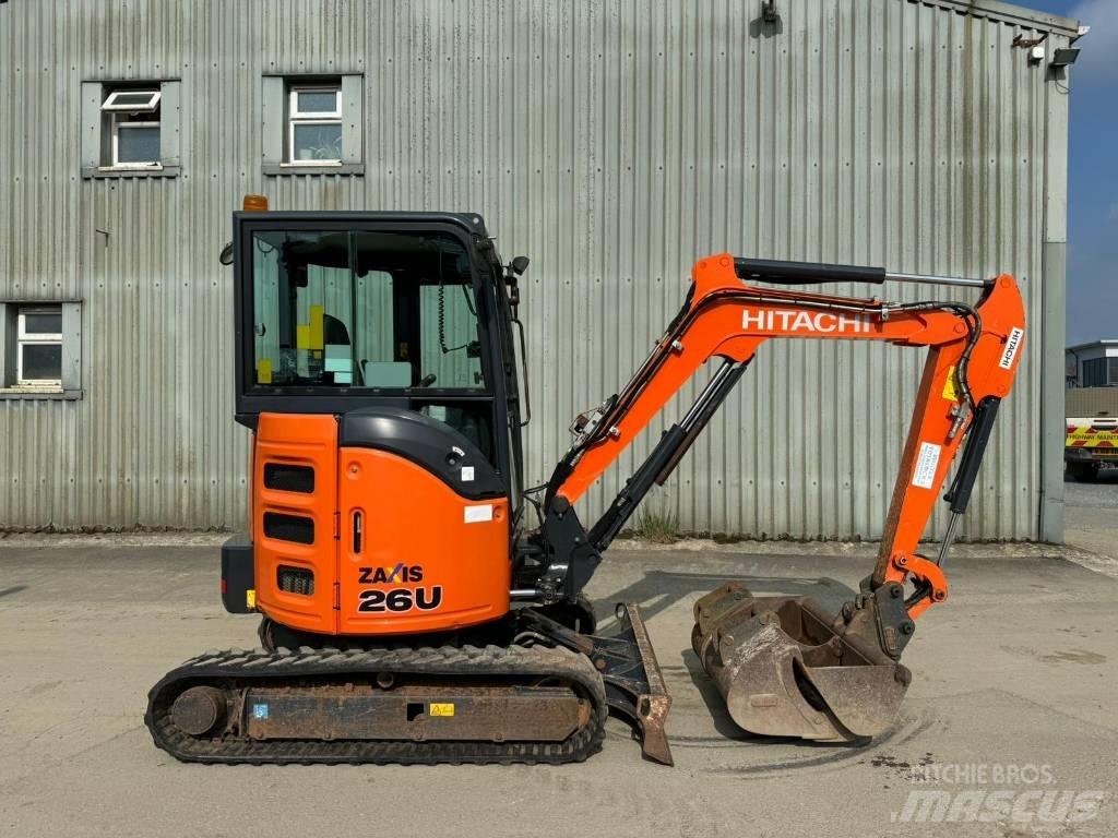 Hitachi ZX 26 U-5 Mini ekskavatörler, 7 tona dek