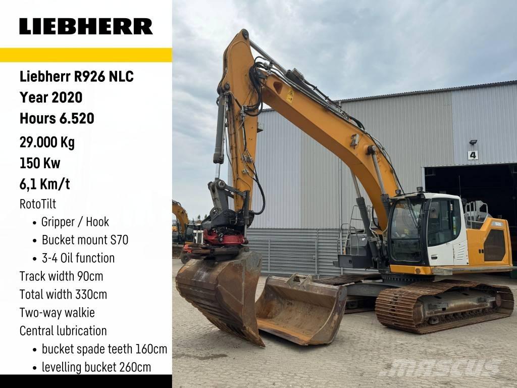 Liebherr R926 Paletli ekskavatörler