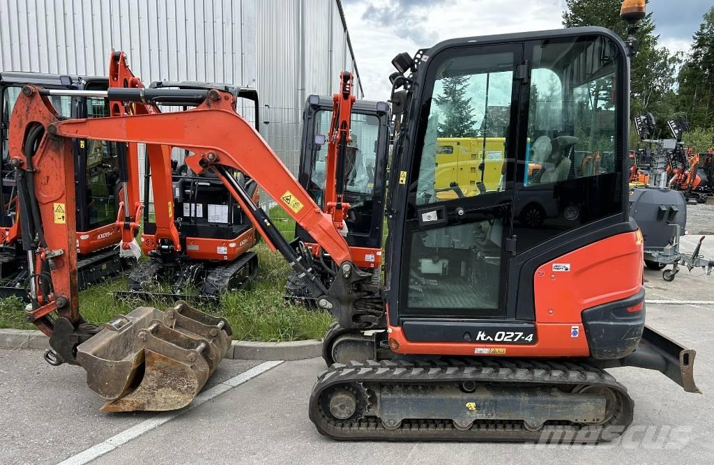 Kubota KX 027 Mini ekskavatörler, 7 tona dek