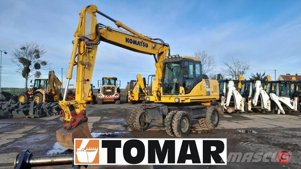 Komatsu PW 180-7 Lastik tekerli ekskavatörler