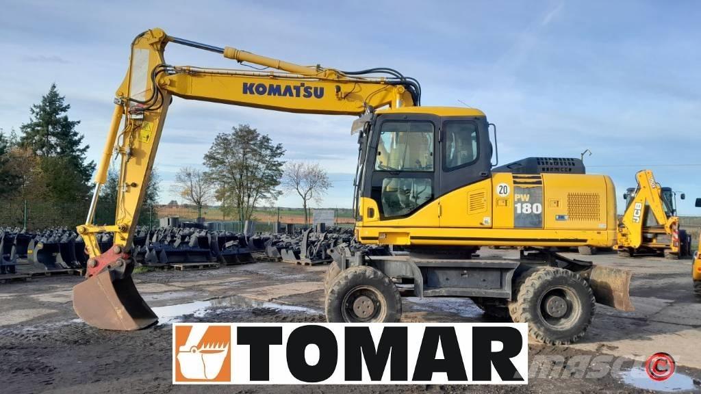 Komatsu PW 180-7 Lastik tekerli ekskavatörler