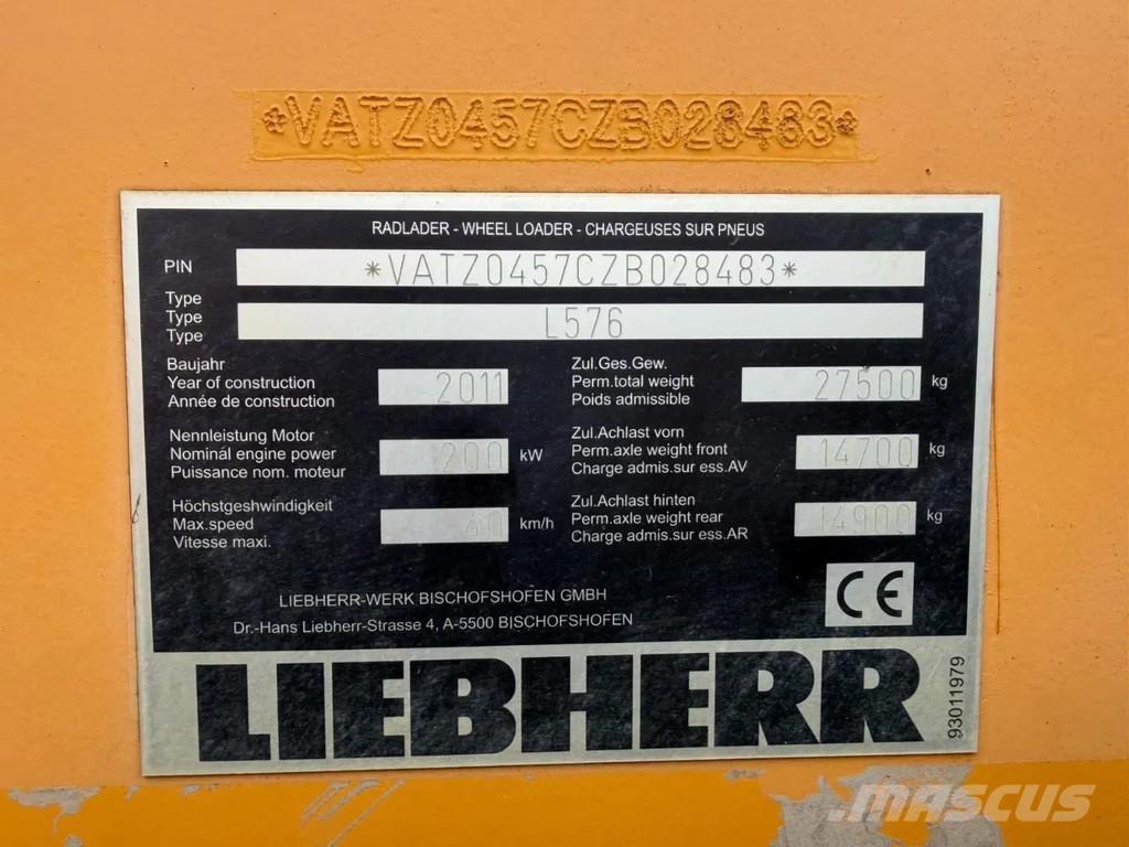 Liebherr L576 Tekerlekli yükleyiciler