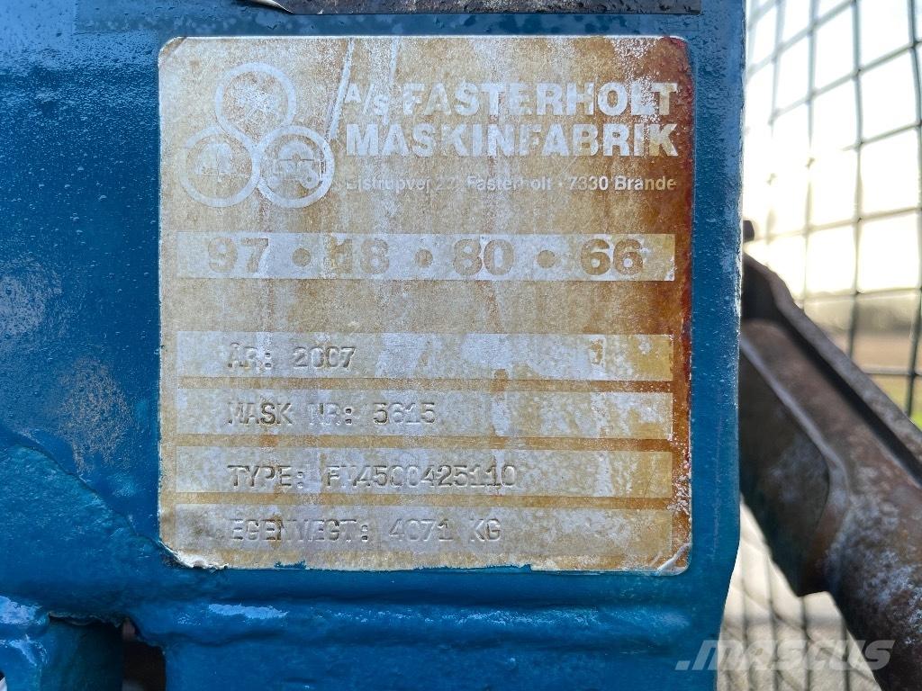 Fasterholt FM 4500 Sulama sistemleri