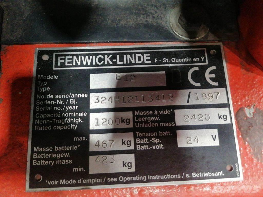Linde E12 Elektrikli forkliftler