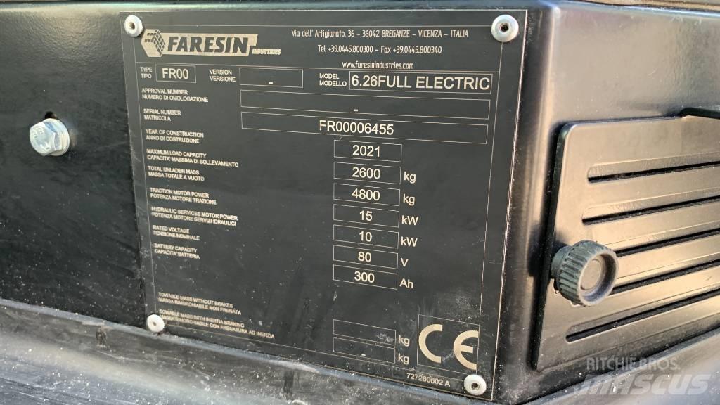 Faresin 6.26 E Teleskopik yükleyiciler