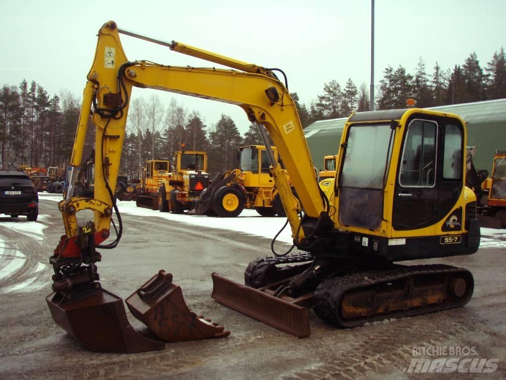 Hyundai Robex 55-7 Mini ekskavatörler, 7 tona dek