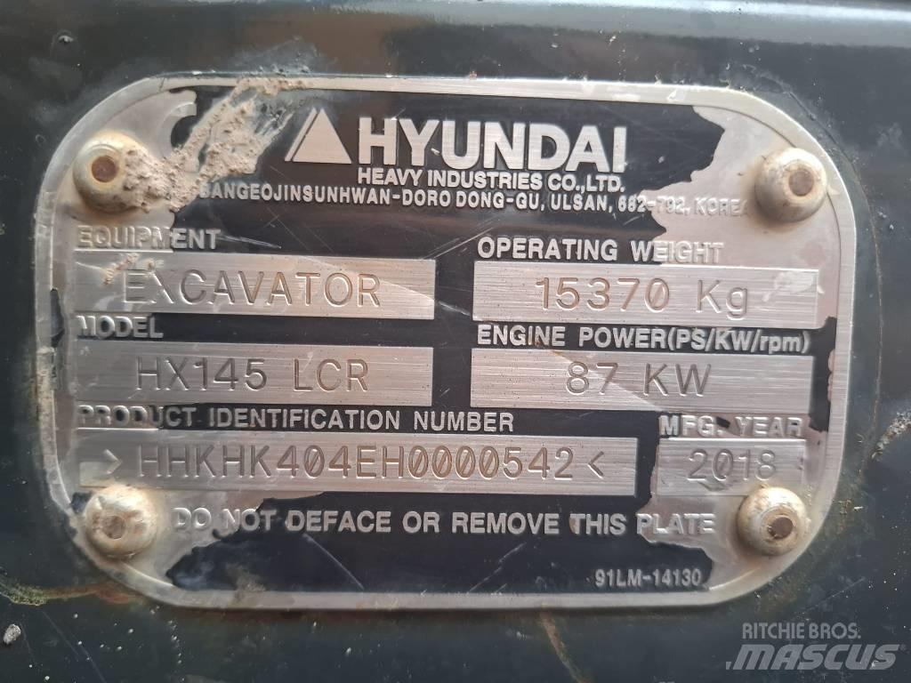 Hyundai HX 145 LCR Paletli ekskavatörler
