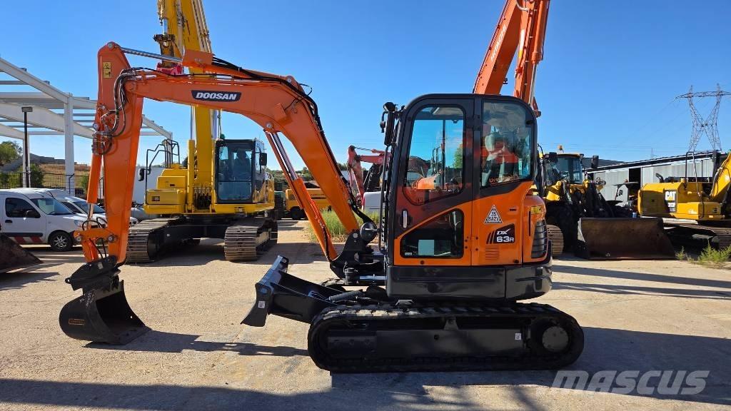 Doosan DX 63 R Mini ekskavatörler, 7 tona dek