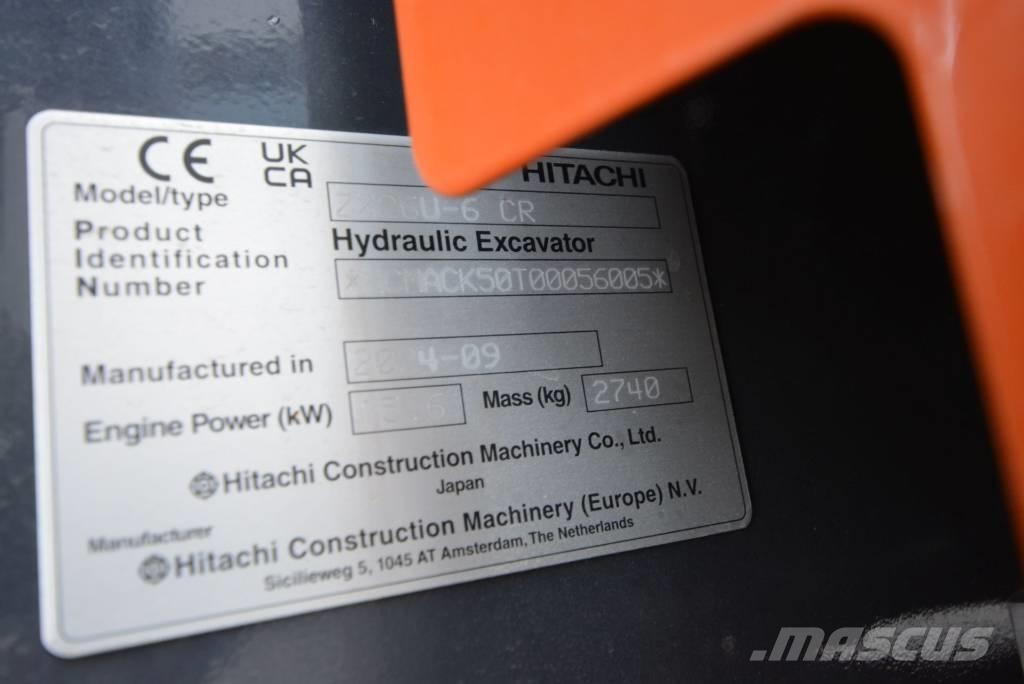 Hitachi ZX 26 U-6 Mini ekskavatörler, 7 tona dek