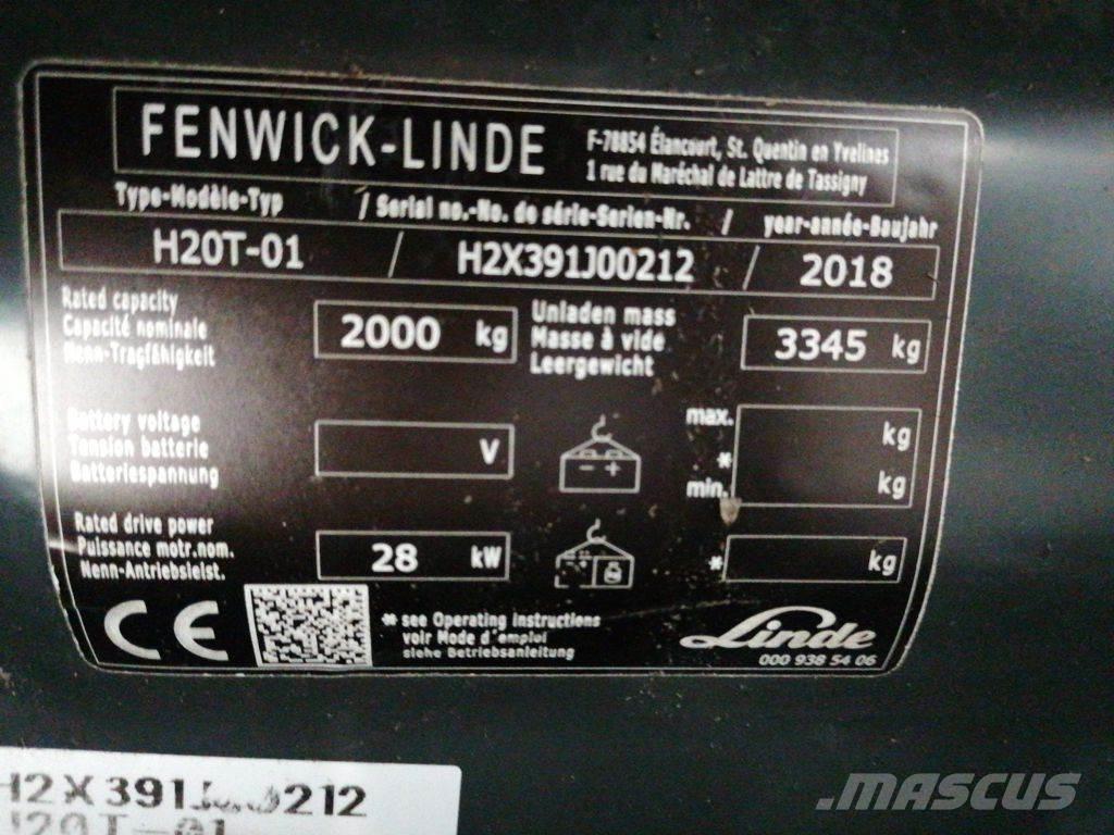 Linde H20T-01 LPG'li forkliftler