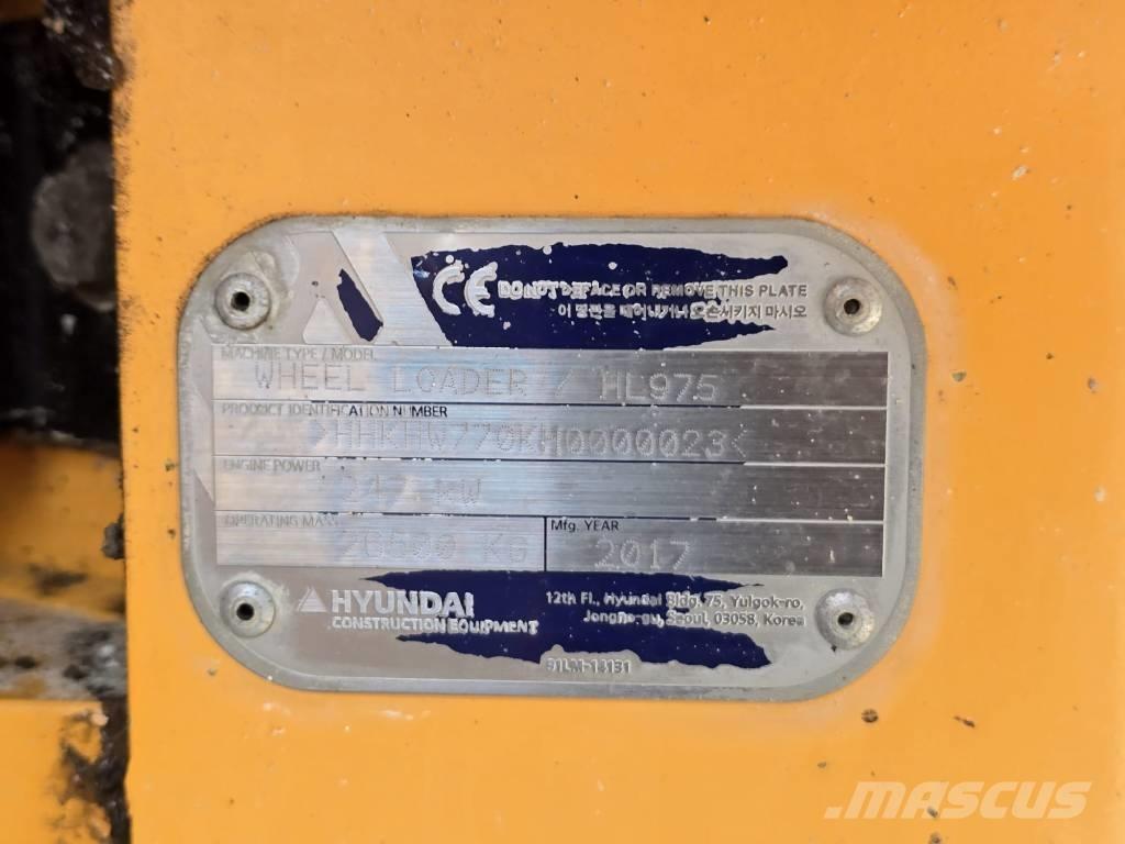 Hyundai HL 975 Tekerlekli yükleyiciler