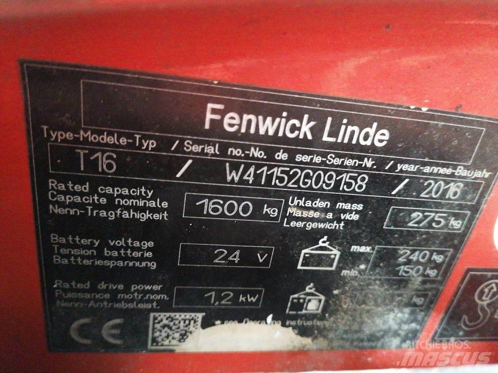 Linde T16 Düsük seviye kaldirici