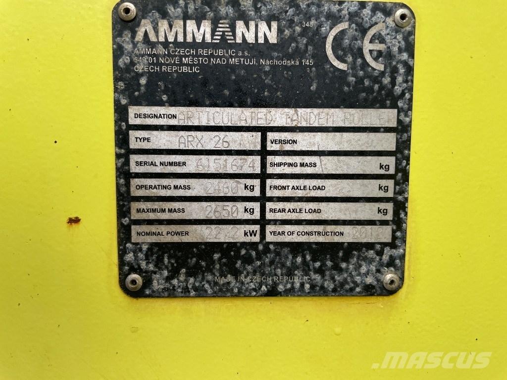 Ammann ARX 26 Çift tamburlu silindirler