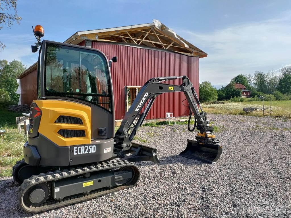 Volvo ECR 25 D Mini ekskavatörler, 7 tona dek