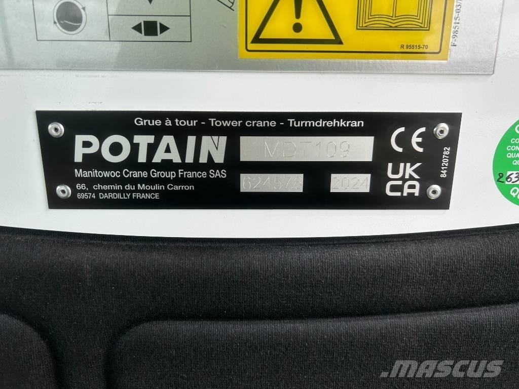 Potain MDT109 Kule vinçler
