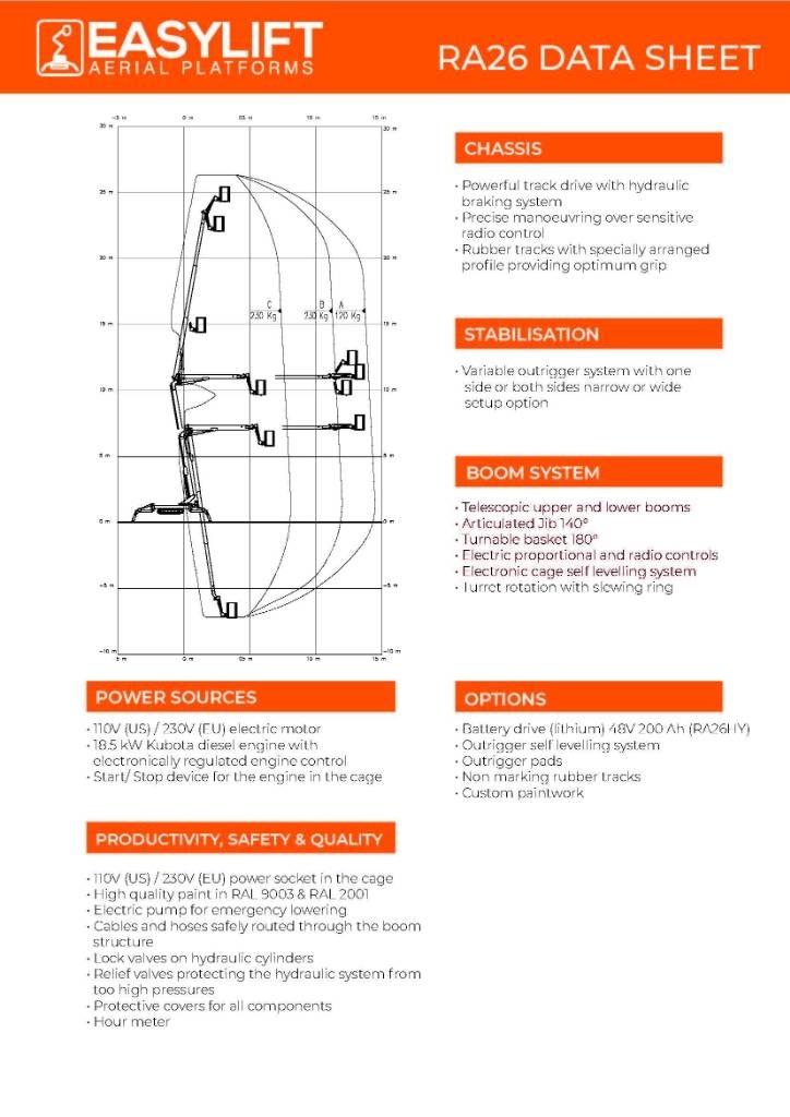 EasyLift RA 26 Diger lift ve platformlar