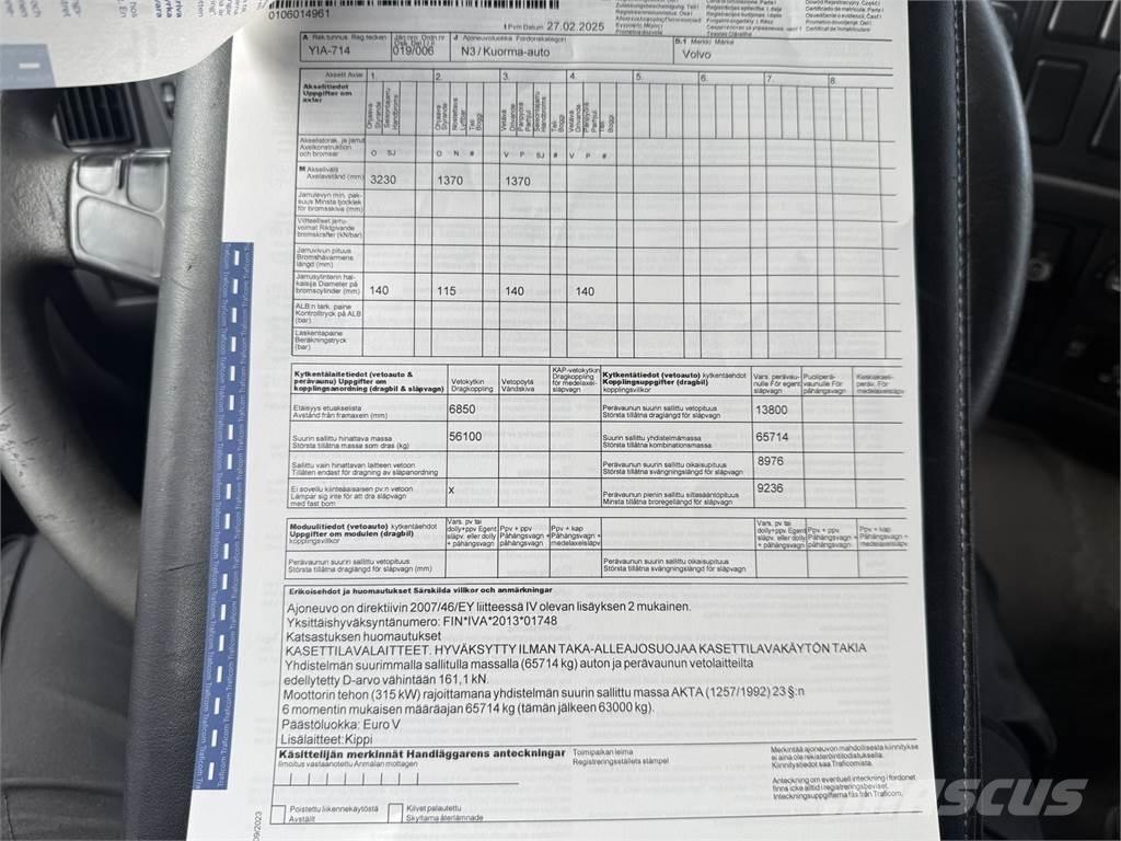 Volvo FM13 8X4 Damperli kamyonlar
