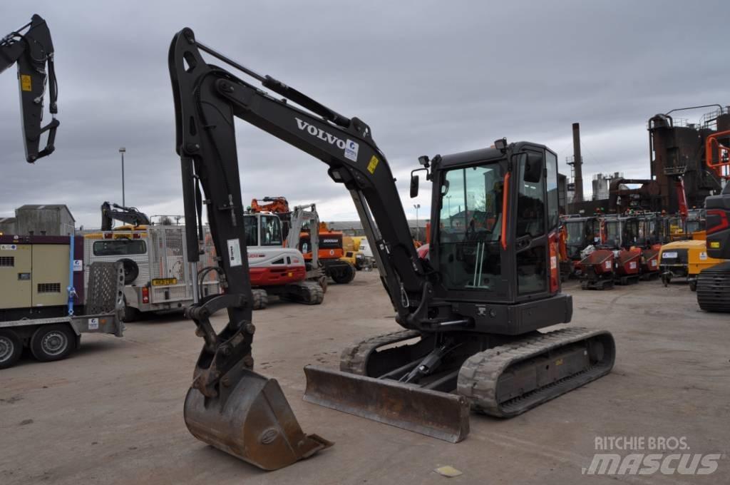 Volvo ECR50F Mini ekskavatörler, 7 tona dek