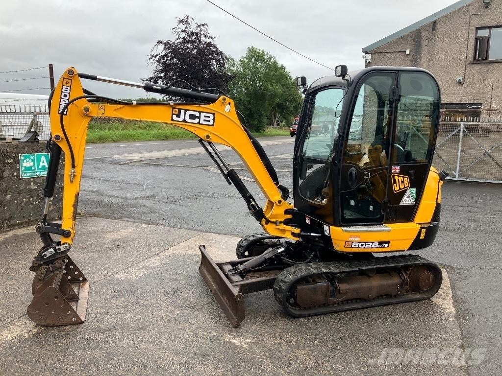 JCB 8026 CTS Mini ekskavatörler, 7 tona dek
