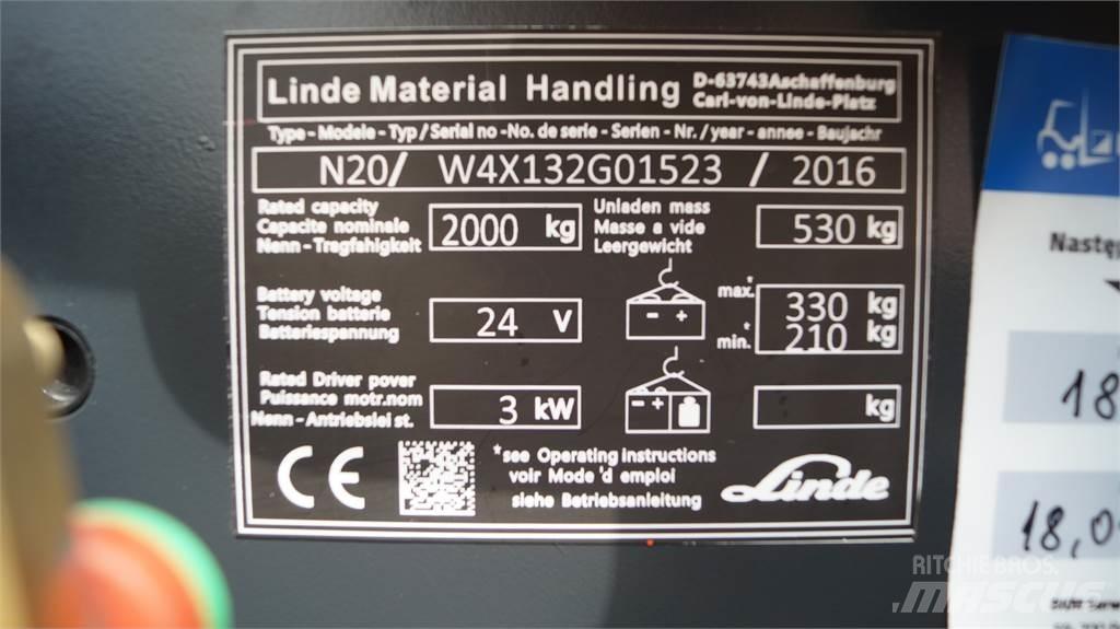 Linde N20 kurz Düsük seviye siparis toplayici