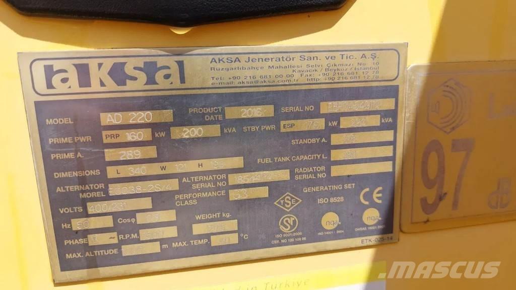Doosan Aksa AD220 Diğer Jeneratörler