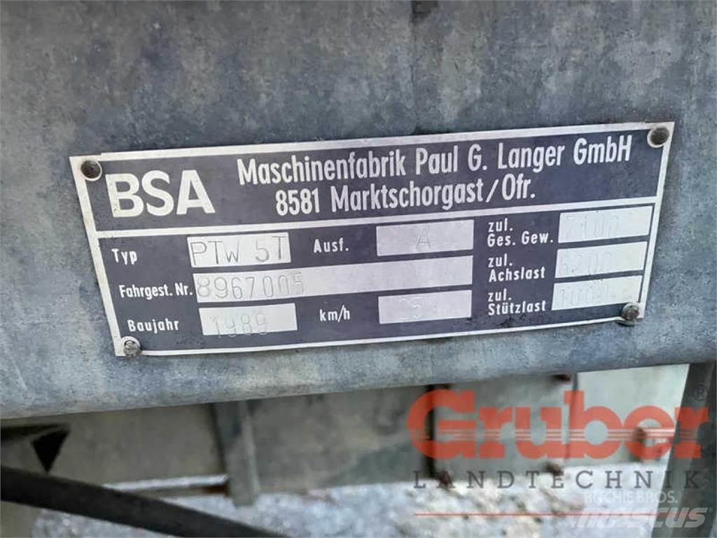 BSA PTW 5 T Sivi gübre ve ilaç tankerleri