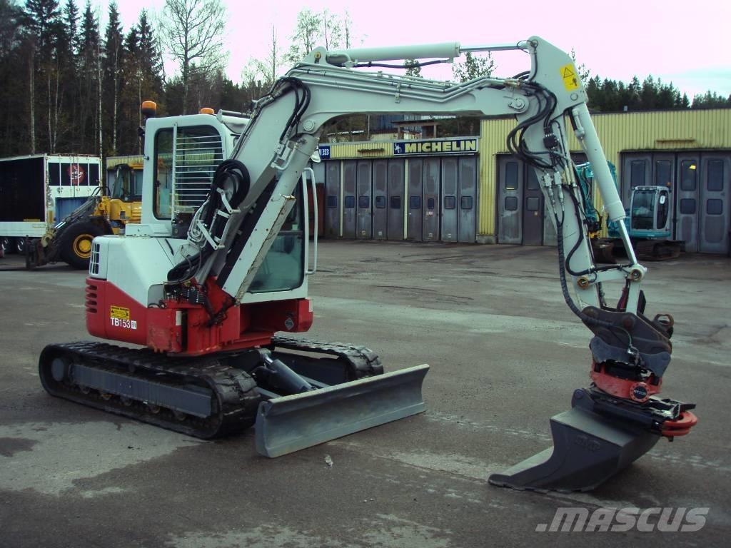 Takeuchi TB 153 FR Mini ekskavatörler, 7 tona dek