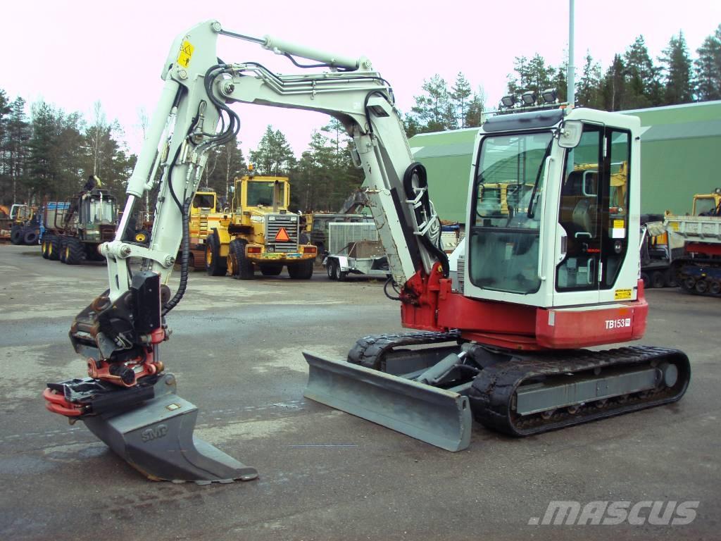 Takeuchi TB 153 FR Mini ekskavatörler, 7 tona dek