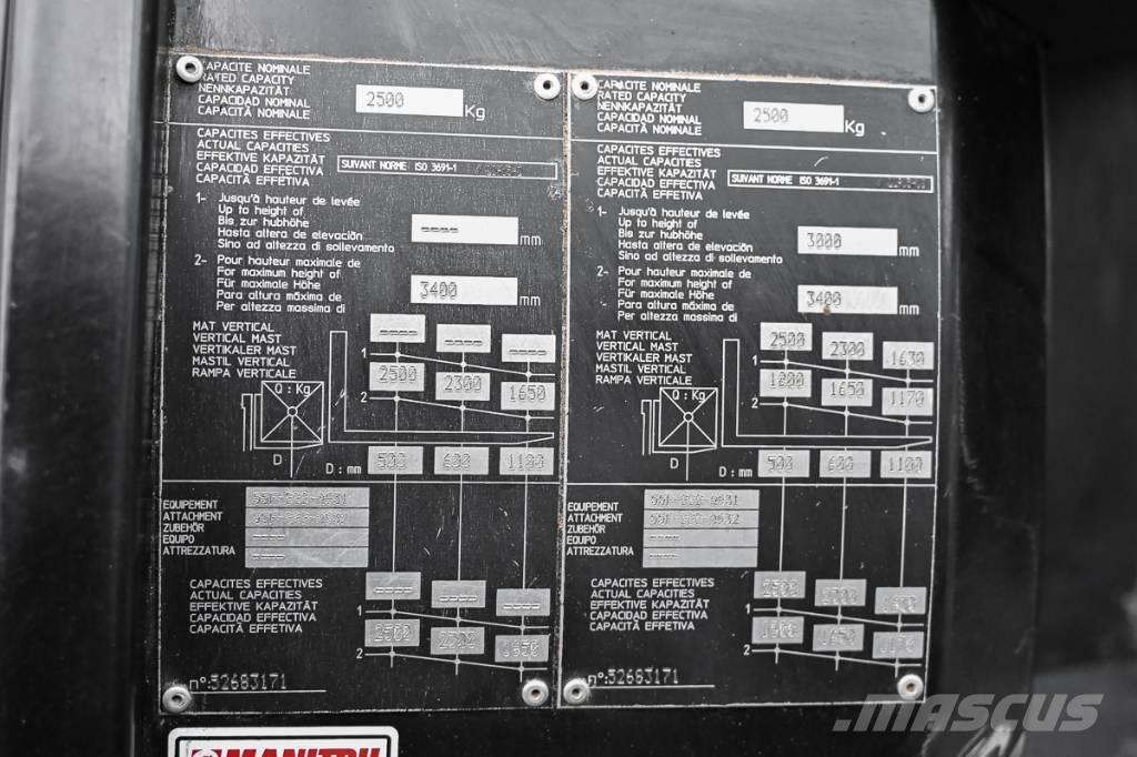 Manitou MC 25-4 Dizel forkliftler