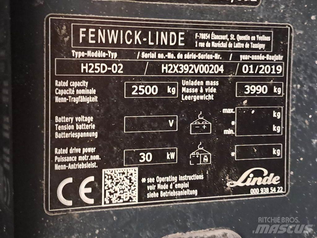 Linde H25D-02 Dizel forkliftler